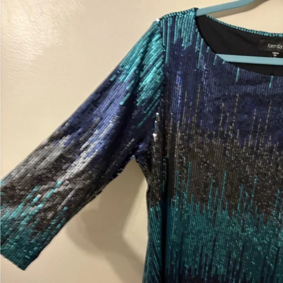 KAREN CANE - SEQUIN COCKTAIL DRESS-plus size - Picture 3 of 10